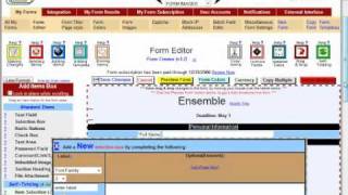 Web Form Builder - Adding new items to your web form