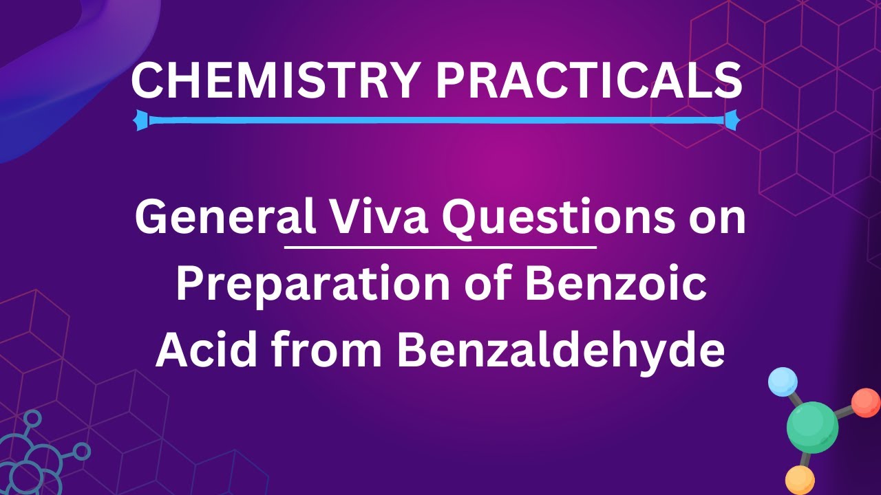 important viva question on the Preparation of Benzoic acid from Benzaldehyde ||chemistry practical||