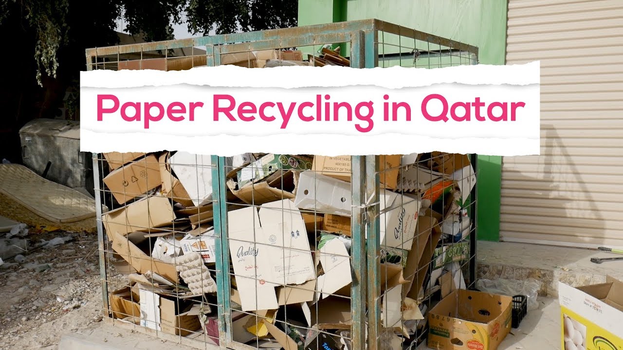 How to recycle paper in Qatar YouTube