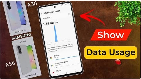 Samsung Galaxy A56 Data Usage Show | How to Turn On Daily Data Usage in Samsung A36/A56