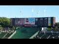 パリーグ公式戦「バファローズ×イーグルス」、試合前うたリポ田畑実和さんによる生SKYです。(2022年6月29日、ほっともっとフィールド神戸)