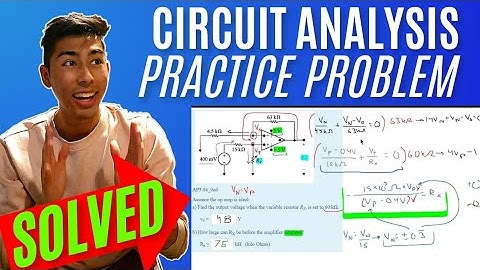 Intro to Circuit Analysis | Ch.5 (Op Amps) Operational amplifiers | Q10: Assume the op amp is ideal