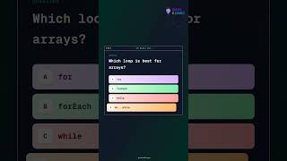 JS Interview Question: Which loop is best for arrays?
