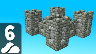 Mini Mob Castle | Minecraft Skyblock Let's Play Episode 6 (Bedrock/Java Server IP)