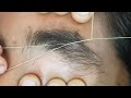 how to do very thik eyebrow || eyebrow threading tutorial step by step