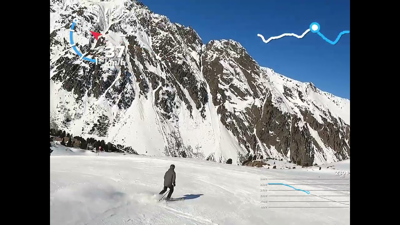 Ischgl, Austria,  red ski run 38, long and picturesque ski piste #ski #ischgl 