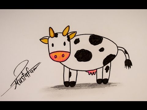 فيديو: كيفية رسم بقرة