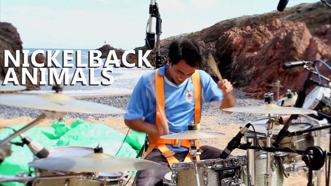 Animals Drum Cover Nickelback Fede Rabaquino Outdoor Series Youtube