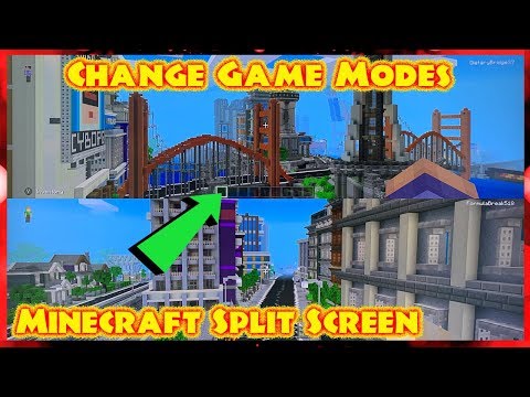 How To Change Game Modes In Minecraft Split Screen (In Game)