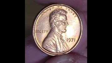✝️ 1971 BRILLIANT UNCIRCULATED PENNY #5 🗝️ 661 #pennyrollhunting #penny #copperpenny #jesuslovesyou