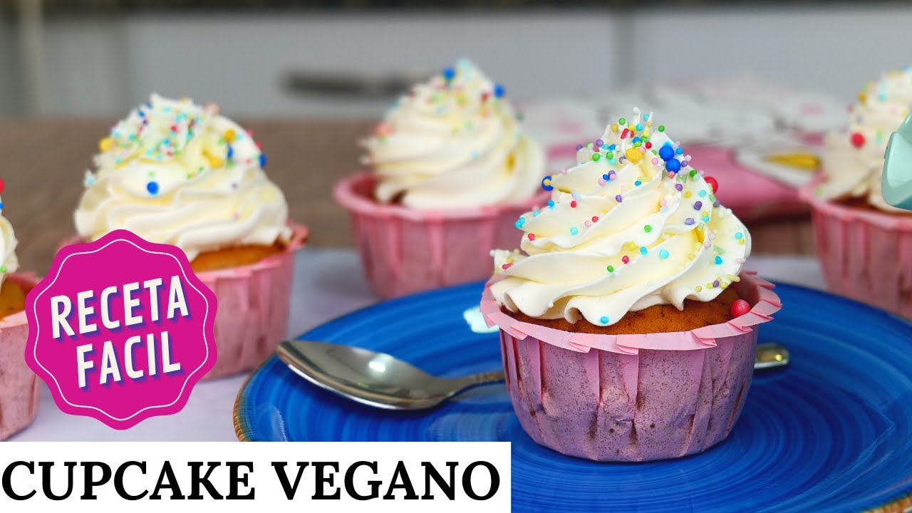CUPCAKES VEGANOS 🧁 | sin huevo y sin lactosa. LaDulcepedia