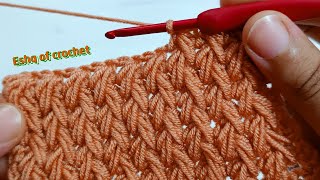 Incredible 3D Feather Crochet stitch with Havana color