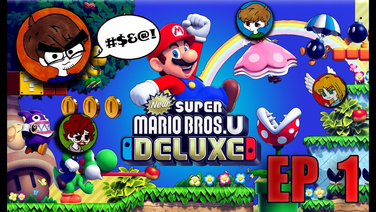 Ben called Gabe a WHAT??? | New Super Mario Bros U Deluxe | Part 1