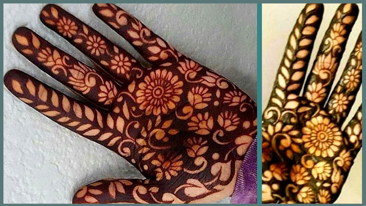 step by step tv show Very simple heavy Bharwa mehndi design|Stylish bharwa mehndi for front hand|Full hand Bharwa mehndi
