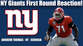 NY Giants Select Andrew Thomas! (Who should they take in the 2nd & 3rd round)