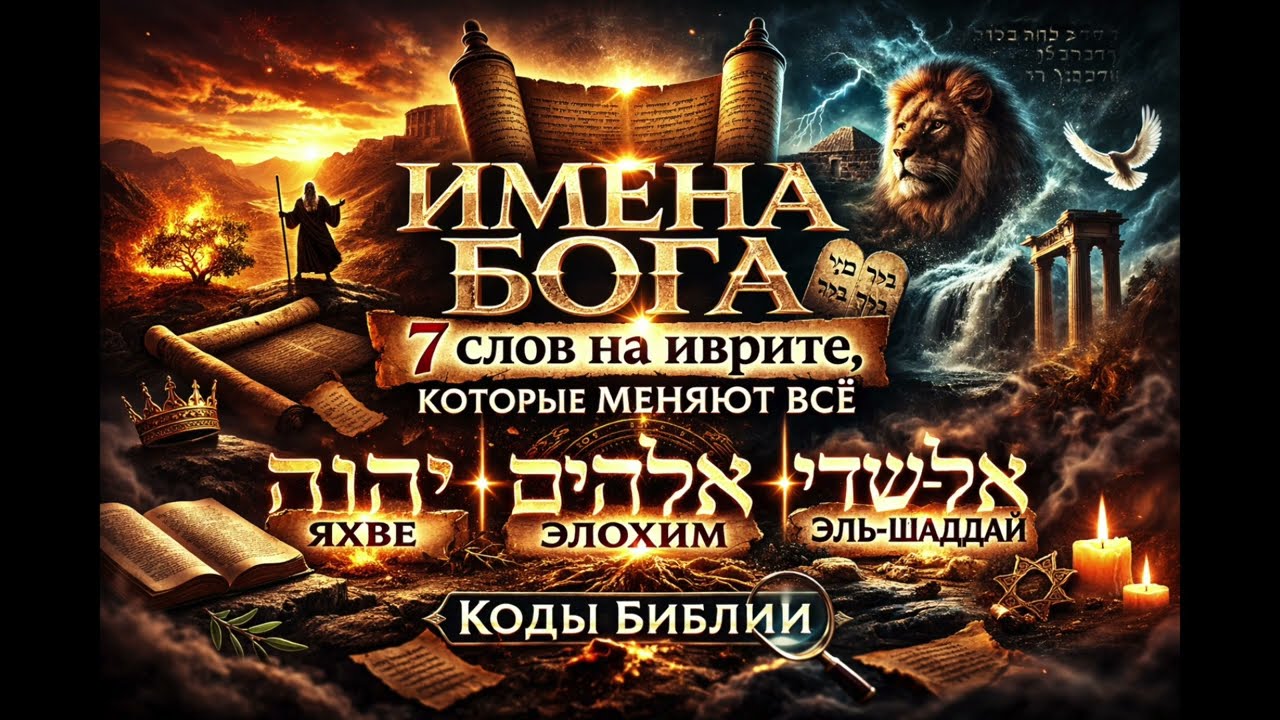 ИМЕНА БОГА: 7 слов на иврите, которые меняют всё. Яхве, Элохим, Эль-Шаддай — что скрыто в оригинале