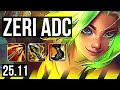 ZERI &amp; Nami vs KAI'SA &amp; Pyke (ADC) | 18/5/17, Dominating | KR Master | 25.11