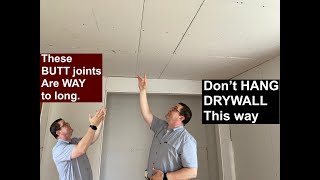 Famous DON'T DO this when Hanging Drywall Wealth