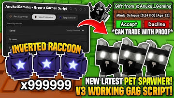 [🎍] NEW PET SPAWNER! 🦝 Grow a Garden 🌶️ Script! • No Key 🔥 *UNPATCHED* 🌈 100% Work ✅ - Anukul Hub V3