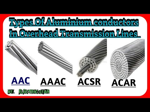 Types Of Conductor Used in Overhead transmission line. AAC//AAAC//ACSR//ACAR Conductors.