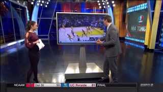 Sage Steele Ass. Cassidy Hubbarth in Stockings. (ESPN)
