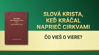 Božie Slovo | Čo vieš o viere?