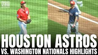 Houston Astros vs. Washington Nationals 2026 Spring Training Highlights | Hunter Brown 9 Ks | 3.8.26
