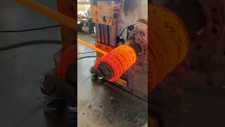 The production process of the super spring used in the excavator #machine #process #manufacturing
