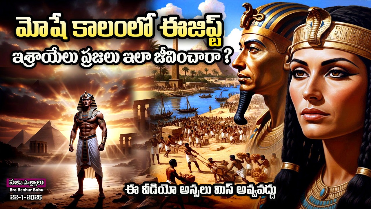మోషే కాలంలో ఇశ్రాయేలీయులు ఇలా జీవించారా? #Ezypt #Pharonic Village #Bro Benhur babu