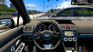 City Car Driving - Subaru Levorg 2.0 GT-S | Fast Driving - Steering Wheel Gameplay screenshot 4