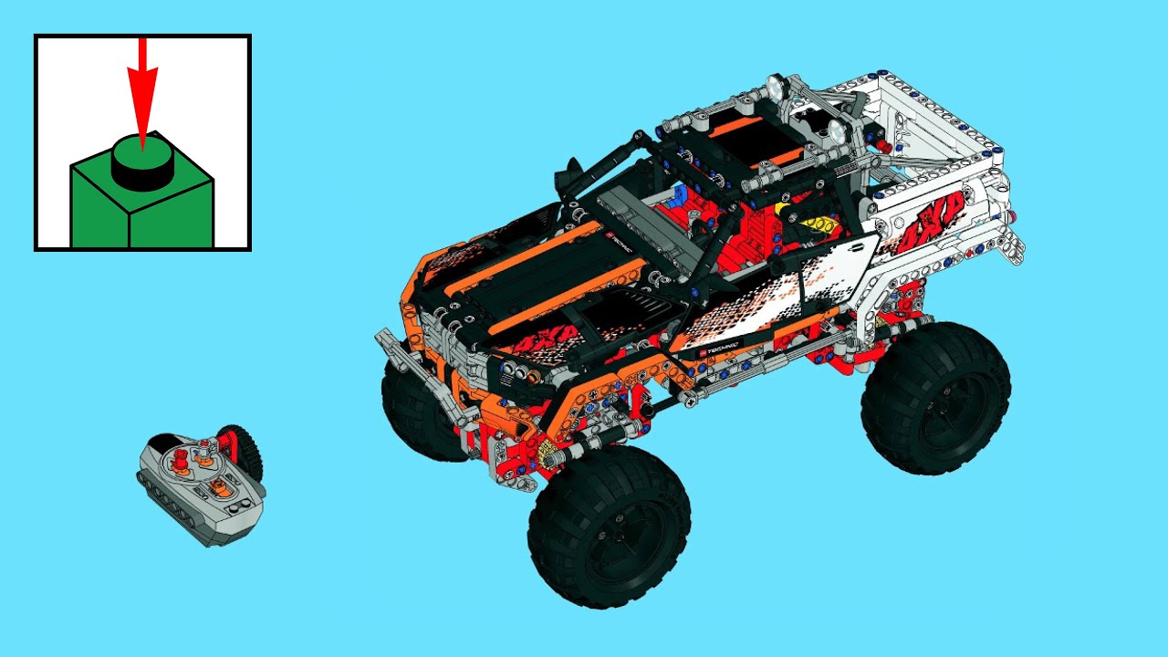 Anklage slutningen lejesoldat LEGO Technic 9398, 4X4 Crawler - building instructions - YouTube