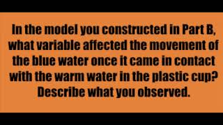 Modeling Ocean Currents Answer Key