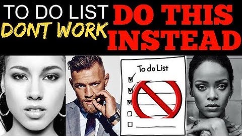 Why TO-DO LIST are killing your SUCCESS - do this instead!!!
