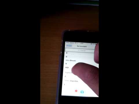 Video: Kako Izbrisati Kontakte U Iphoneu 4