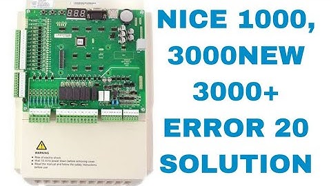 MONARCH NICE 1000+,3000,3000+ ALL CONTROLLER ERROR 20 SOLUTION FULL EXPLAIN IN HINDI
