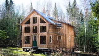 Cabin Build TIMELASPE (OffGrid Canada)