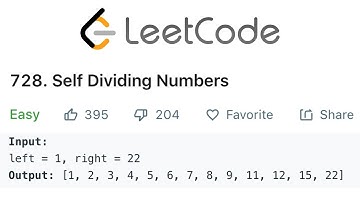 LeetCode Self Dividing Numbers Solution Explained - Java