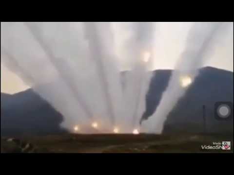 Afrin operasyon videosu - zeytin dalı operasyonu fırtına obüsleri ile bombalıyor.