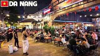DA NANG Vietnam Nightlife - An Thuong Tourist Area at Night Chill Bars, Busy Streets & Amazing Vibes