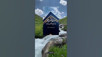 #﷽☝#سورة الشرح 🫀#القارئ الشيخ سعد الغامدي 🎤🎧