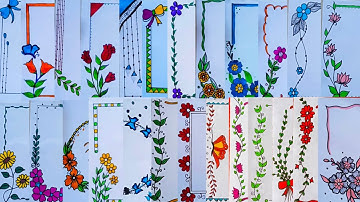 200+ Simple and Beautiful Border Designs🎨