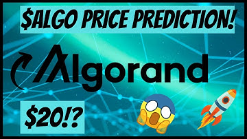 $algo crypto price prediction! What exactly is algorand? Best altcoin for Next Bull run!? | #crypto