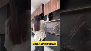 Ideas de cocina negra. #architecture #diseño #interiordesign #cocina #construction #decoration