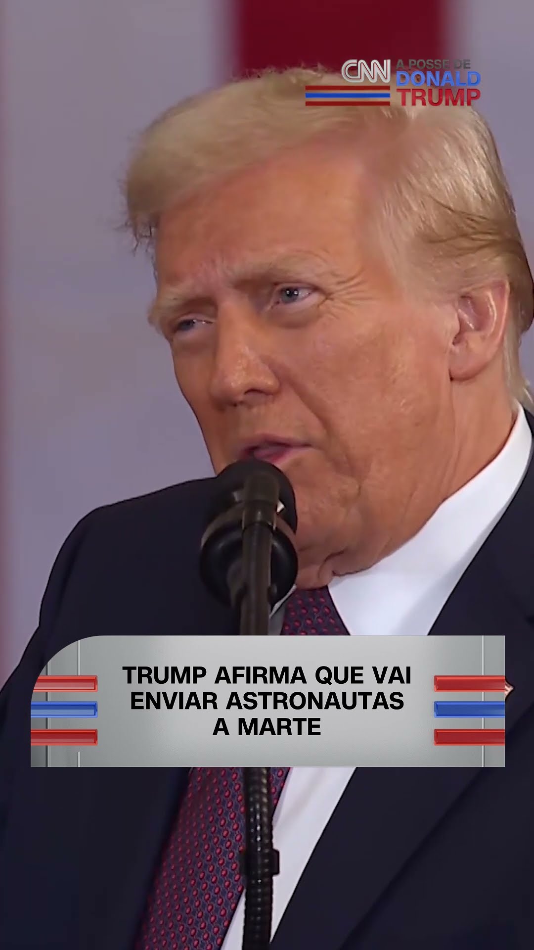 Donald Trump diz que vai enviar astronautas a Marte #Shorts