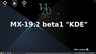 MX Linux 19.2 'patito feo' beta1 KDE