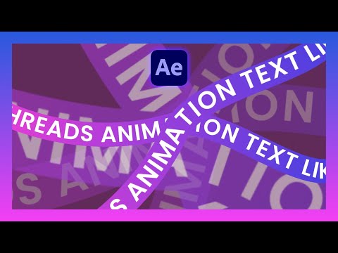 Threads like Text in After Effects | After Effects Tutorial