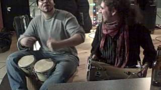 Chris Temaya and Claudio - Impromptu Percussion at Sundance Cafe in Connecticut