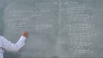 Interpolation with unequal intervals-Lagrange