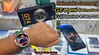 Hainoteko GT4 SmartWatch Full Review And Connection Guide | Hindi