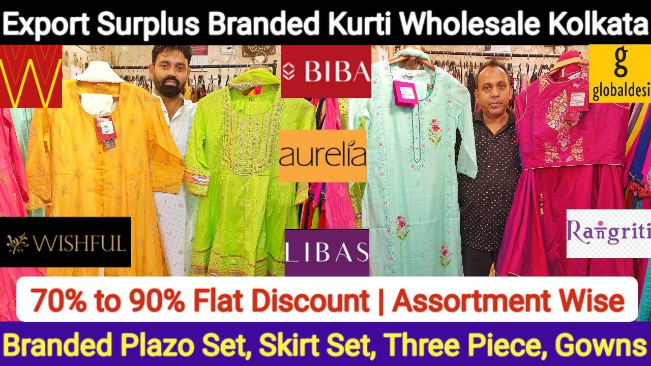 B Frank - The Brand Store | Export Surplus Branded Kurti Wholesaler in Kolkata | W, Biba Kurti